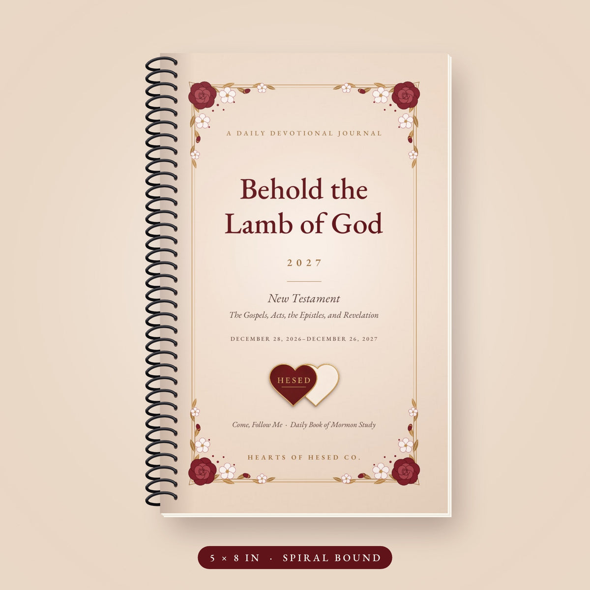 Floral Edition spiral-bound journal cover