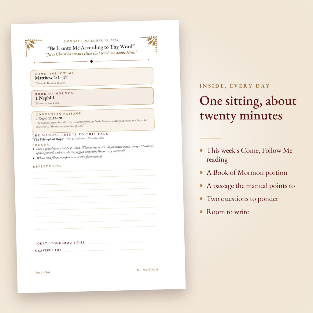 A daily page inside the Gold Edition