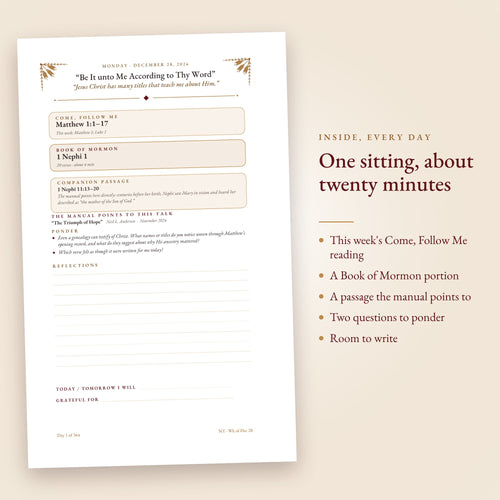 A daily page inside the Gold Edition
